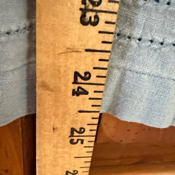 Erika Light Blue Floral Cut-Out Button Down Shirt - Picture 5 of 6